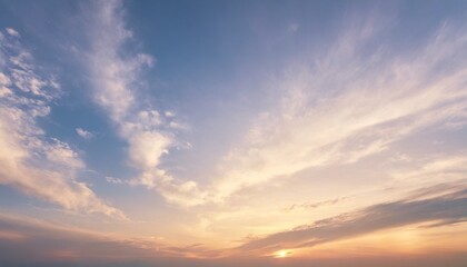 Naklejka na ściany i meble sunset sky for background or sunrise sky and cloud at morning