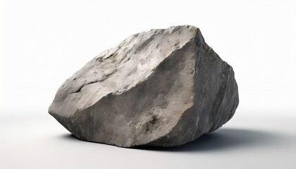 single rock stone with clipping path