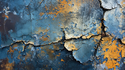 Eroded Harmony, Sand and Fractured Elements in Light Orange Palette