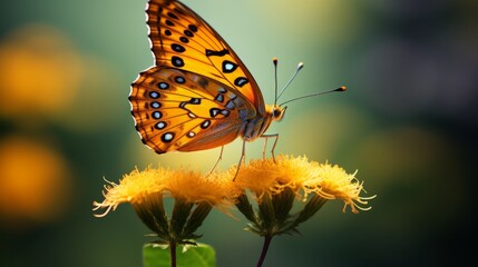 Obraz premium butterfly on flower