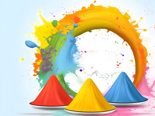 Holi colors gulaal theme wallpaper