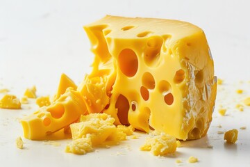 cheese isolated on white background