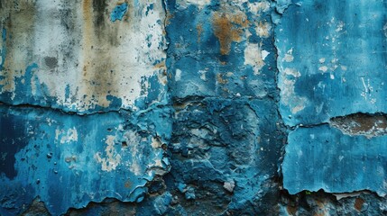 Obraz premium Close-up of concrete surface blue colors