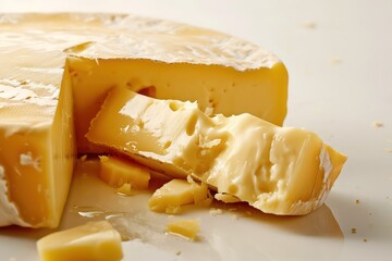 cheese isolated on white