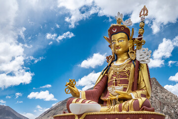 Obraz premium Padmasambhava statue, Tangtse Monastery, Thangkas, Buddhist Art, Buddhism