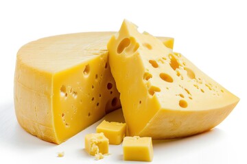 cheese isolated on white
