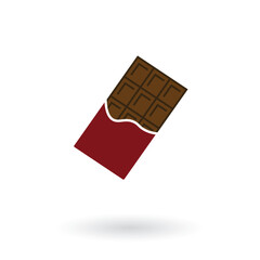 chocolate bar vector icon diary foods icon editable stroke, sign, symbol outline line button isolated on white