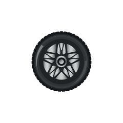 Obraz premium Car wheel on white background