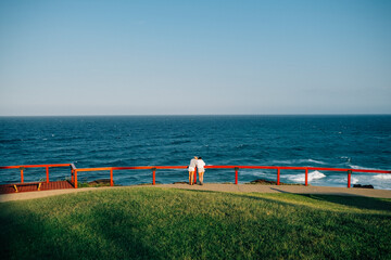 person watching the sea
