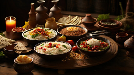 Traditional middle eastern food