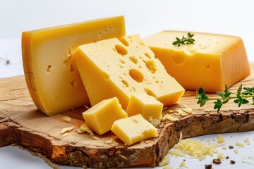 cheese isolated on white background