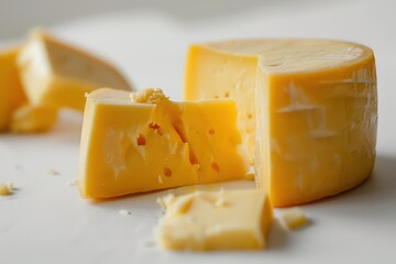 cheese isolated on white background
