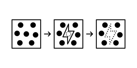 Self healing technology, material recovery mechanism, line icon. Regeneration of crack and damage with help substance capsule. Vector