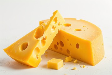 cheese isolated on white background