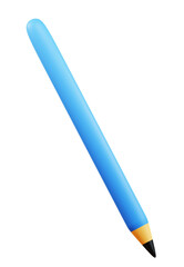 PNG 3D 8_pencil icon isolated on a white background