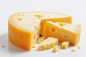 cheese isolated on white background