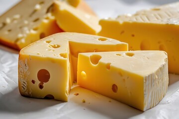 cheese isolated on white background