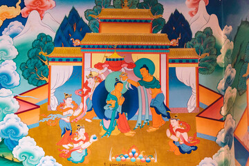 Buddhist frescoes of Tangtse Monastery, Thangkas, Buddhist Art