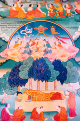 Buddhist frescoes of Tangtse Monastery, Thangkas, Buddhist Art