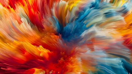 Vibrant bursts of color swirling in abstract patterns, representing the energy and vibrancy driving innovative business strategies.