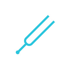 Tuning fork icon. From blue icon set.