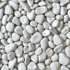 seamless pattern of white pebbles