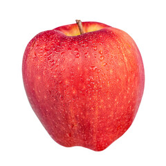 Red apple isolate. Fruits, vitamins. Healthy food.