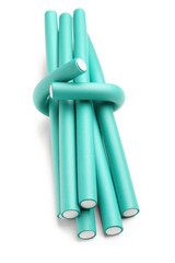 Hair curlers isolated on white background