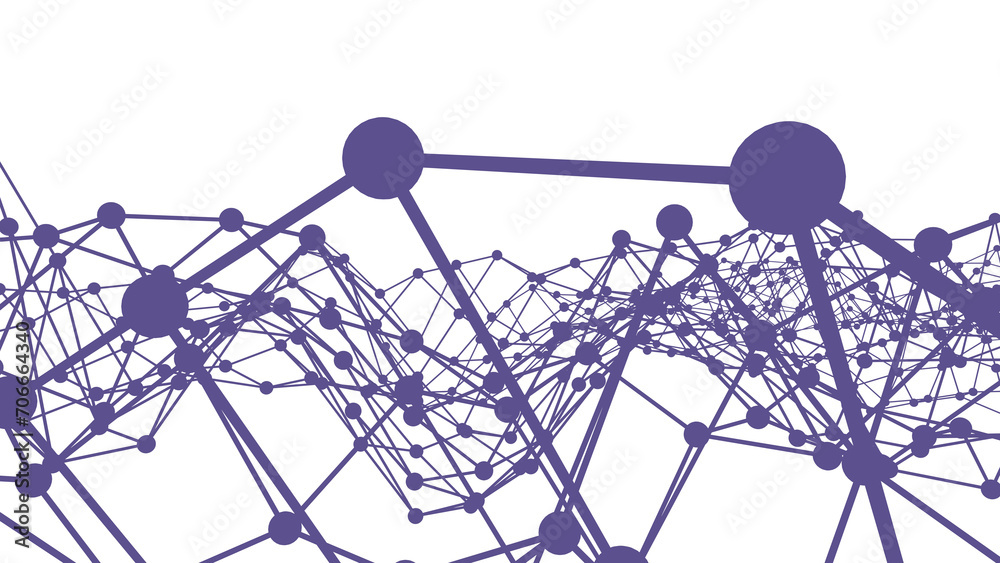 Poster structure of dots and lines on a transparent background. mesh or web.