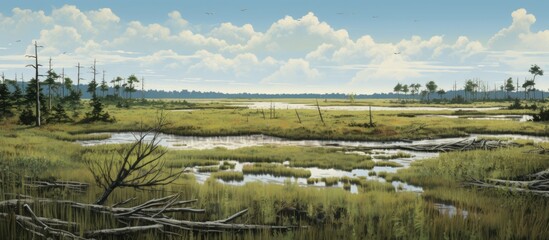Coastal and salt marsh-dwelling plant