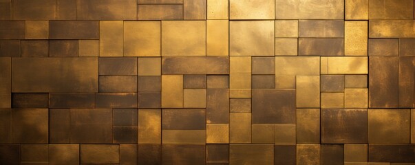 Shiny brass wall texture