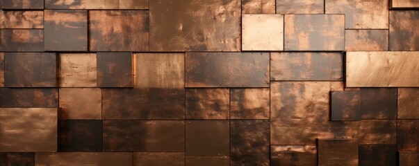 Shiny bronze wall texture