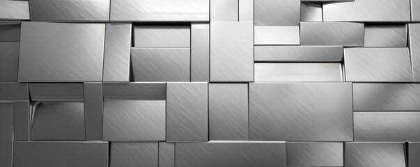 Shiny chrome wall texture