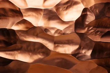 Fotobehang Shiny copper wall texture © Lenhard