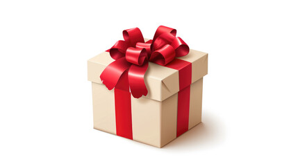 Obraz premium Christmas gift icon on white background