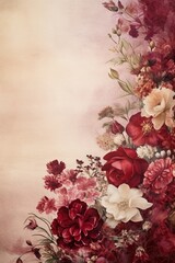 Beautiful vintage flower style floral background