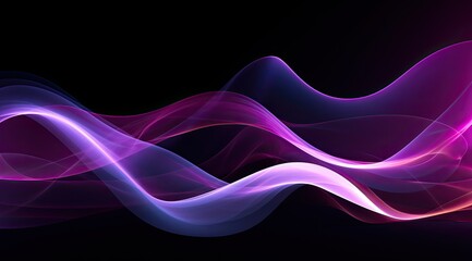 Futuristic background with pink and chocolate blue waves. AI generated illustration.
