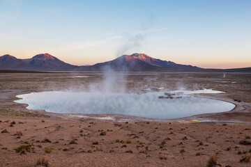 Hot springs in Chile