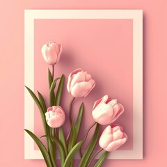 8 march card template with large copy space for text