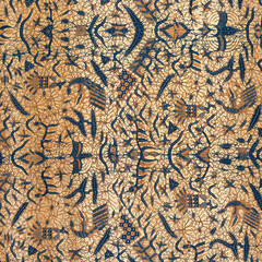 Antique Batik Photograph of Fabric
