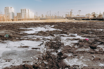 Zamarźnięte dzikie miejsca parkingowe