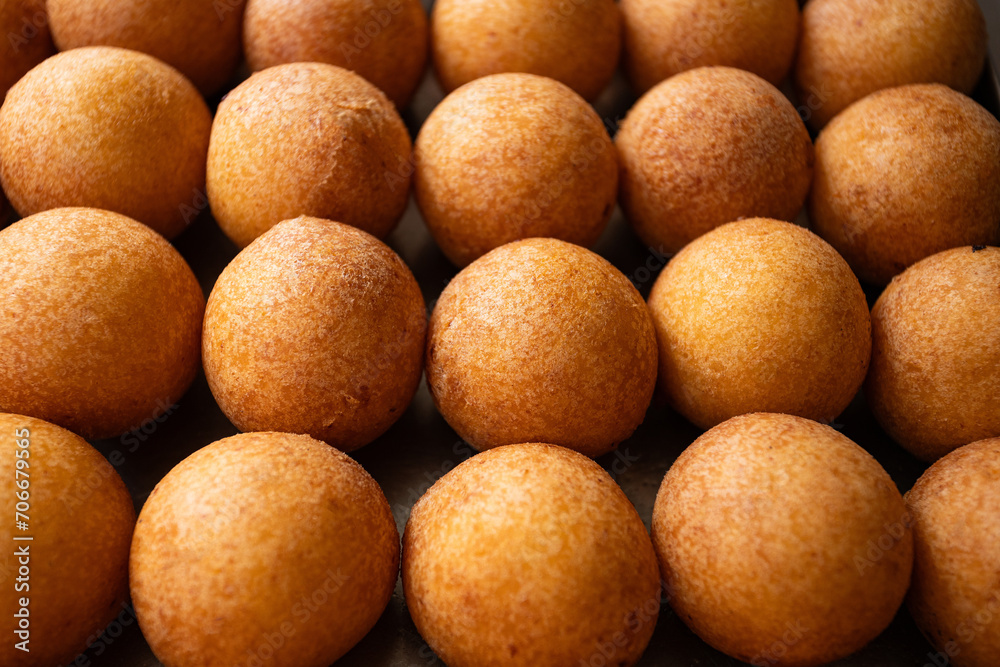 Sticker Fried buñuelos with cheese - Traditional Colombian Bakery