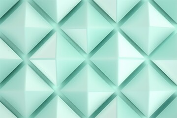 Symmetric mint triangle background pattern