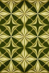 Symmetric olive square background pattern