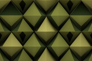 Symmetric olive triangle background pattern