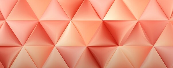 Symmetric peach triangle background pattern