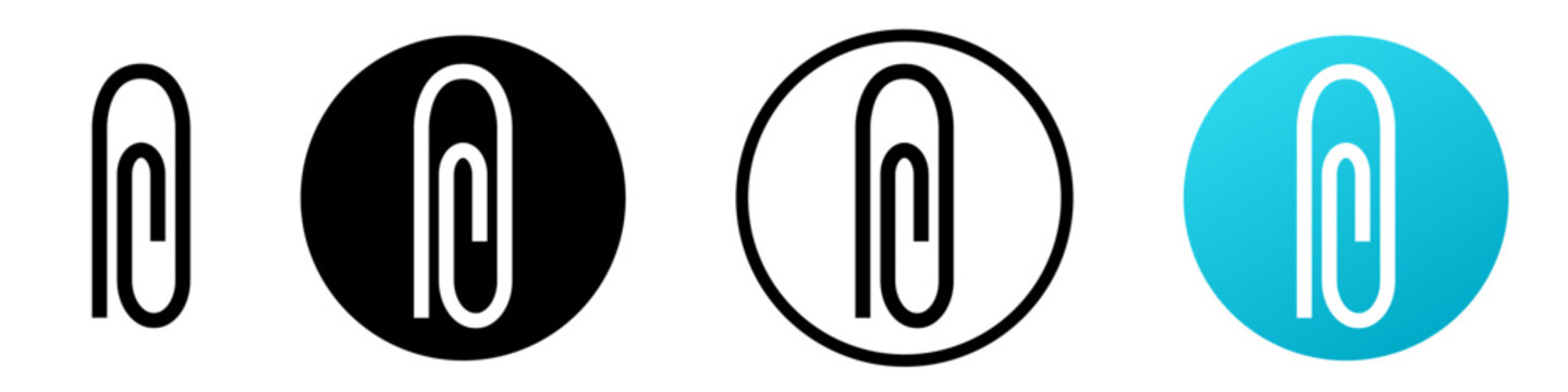 attach icon. File clip symbol