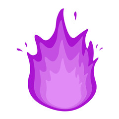 vector illustration flame violet fire fire concept classic of esoteric, mystical and spiritual culture