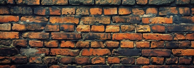 Obraz premium an old brick wall background with bricks