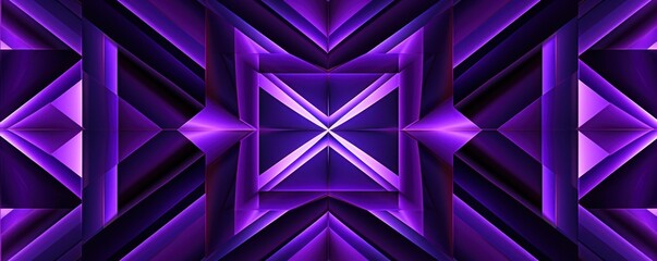 Symmetric purple triangle background pattern